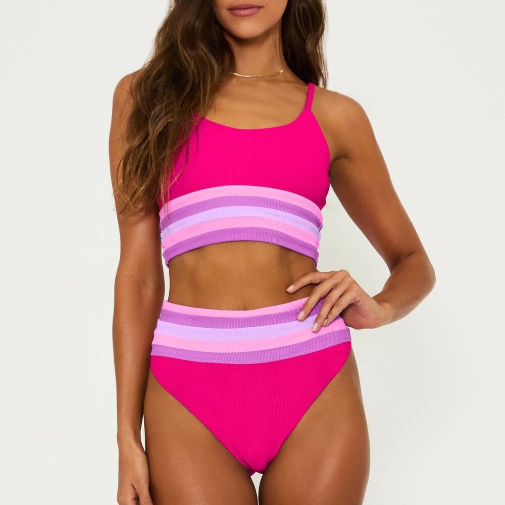 NWT Millie Bottom in Raspberry Colorblock - Picture 6 of 10